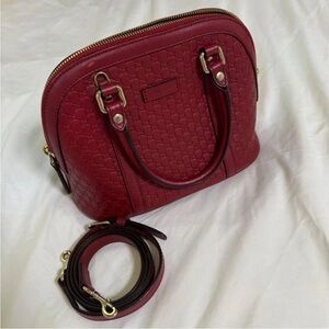 Gucci Burgundy Satchel Bag